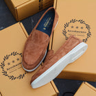 822 Arcobareno Classic Slip-on Suede Lamb Tan