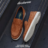 822 Arcobareno Classic Slip-on Suede Lamb Tan