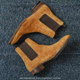 901 Chelsea Boots Suede Light-Tan