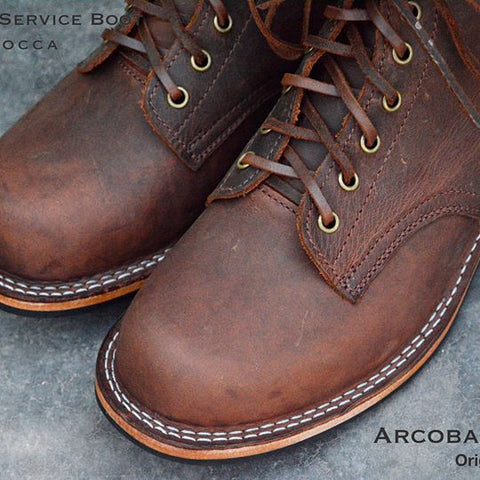 100 Service Boots Dark Mocca
