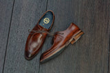 502-4 Oxford Moc-Toe Tanned Painted