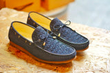 W821 Classic Woven Loafer Nubuck Blue
