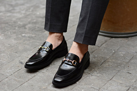 702 Horsebit Loafer X Piano Black