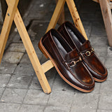 703 Wide Front Horsebit Loafer Burgundy