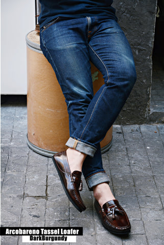 505-3 Arcobareno Classic Tassel Loafer Burgundy