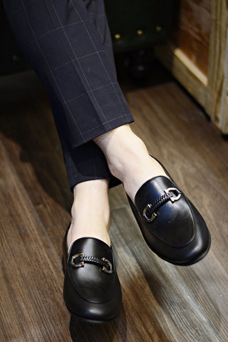 702 2n1 Horsebit Black Loafer C Lace Horsebit
