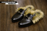 701 Arcobareno HorseBit Slipper MattBlack Fur