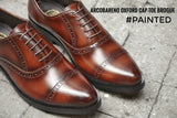 507-1 Brogue Shoe Burgundy Painted