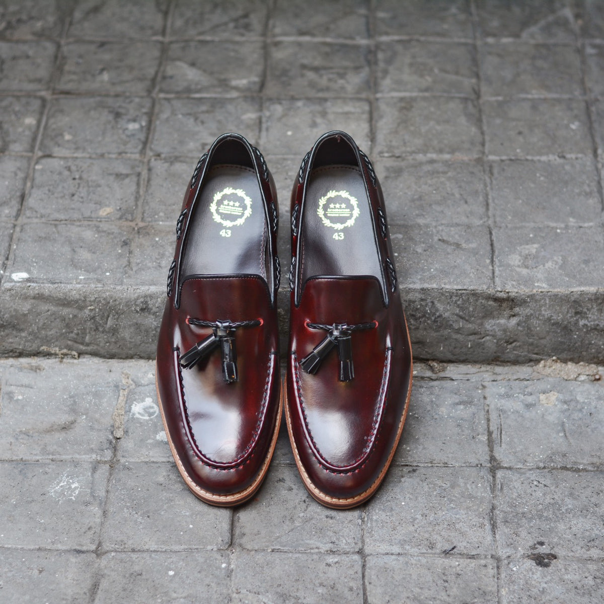 503 Tassel Loafer Cherry x Wooden Sole Arcobareno