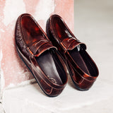 823 Arcobareno Classic Penny Loafer Burgundy