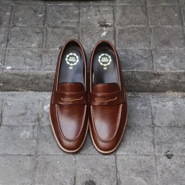 509 Penny Loafer Matt Caramel - Wooden Sole