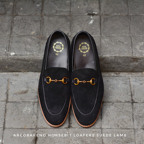 702 Horsebit Loafer X Suede Black