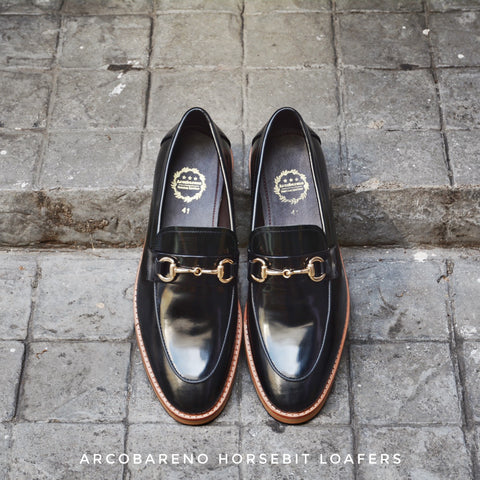 702 Horsebit Loafer PianoBlack Wooden Soles