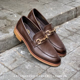 702 Horsebit Loafer Mocha Wooden Soles