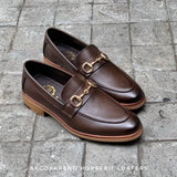 702 Horsebit Loafer Mocha Wooden Soles