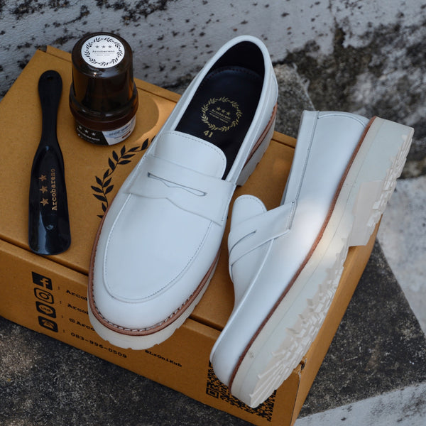 509  EXT 6 CM Penny Loafer Winter White