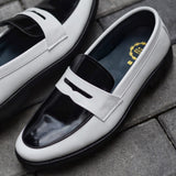 509 Penny Loafer Black&White