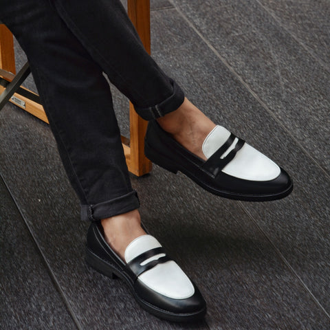 509 Penny Loafer Black&White V2