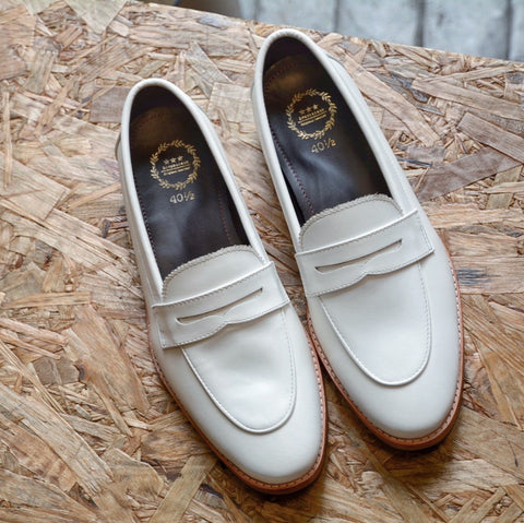 509 Women Penny Loafer MattWhite