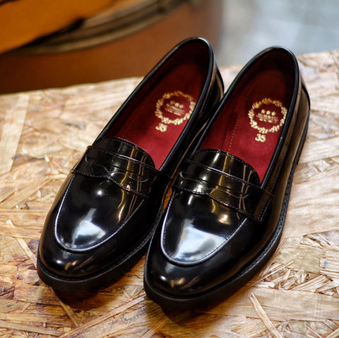 509 Women Penny Loafer PianoBlack
