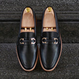702 Horsebit Loafer VII Matt Black Wooden Soles