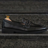 702 Horsebit Loafer VII Matt Black Black Soles
