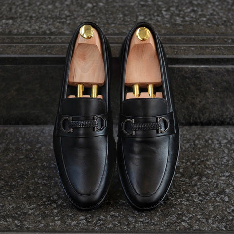 702 Horsebit Loafer VII Matt Black Black Soles