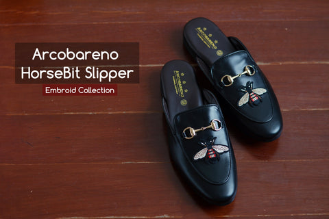 701 Slipper Horsebit Embroid