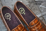 509-1 V-Tip Blutcher Loafer Amber x Wooden