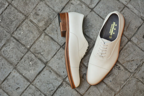 502-1 Oxford White x Wooden Soles