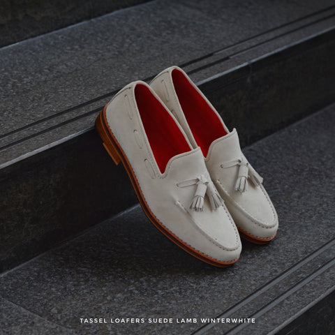 503 Tassel Loafer X Suede Lamp WinterWhite