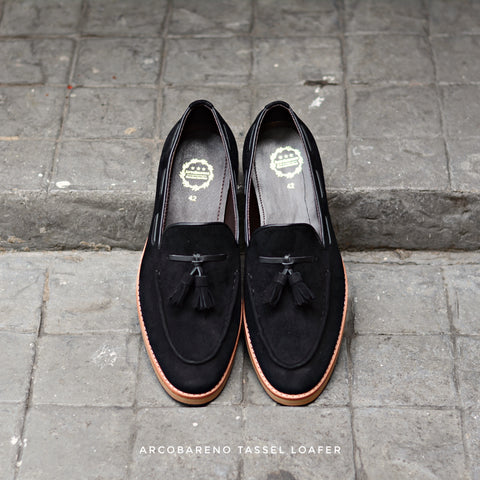 503 Tassel Loafer Suede Black