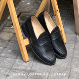 FT 509 Full Strap Penny Loafer Black