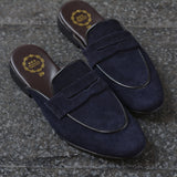 701 Penny Slipper SuedeLamb DeepBlue