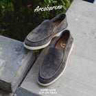 822 Arcobareno Classic Slip-on Suede Lamb Gray