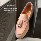 822 Arcobareno Tassel Slip-on Suede Lamb Blossom Pink