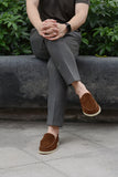 822 Arcobareno Classic Slip-on Suede Lamb Khaki
