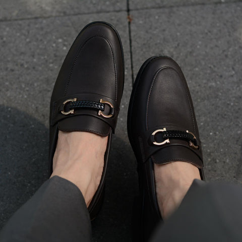 702 Horsebit Loafer VII Lamb Dark Brown