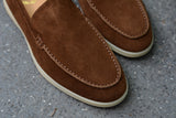 822 Arcobareno Classic Slip-on Suede Lamb Khaki