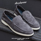 822 Arcobareno Classic Slip-on Suede Lamb Gray