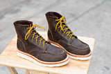 102 Nubuck Dark Brown Boots