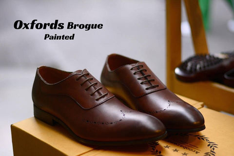 Oxfords Brogue Shoes ( Painted )