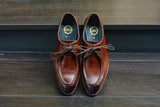 502-4 Oxford Moc-Toe Tanned Painted