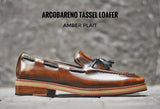 505 Tassel Loafer Amber - Plaid - Wooden Soles