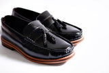 501 Wide-Front Tassel Loafer Black