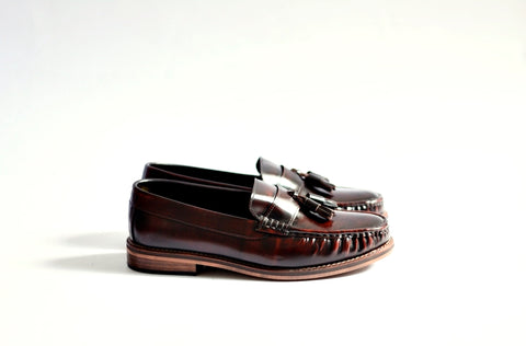 501 Wide-Front Tassel Loafer Burgundy