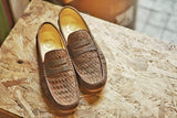 W823 Classic Penny Woven Loafer Copper