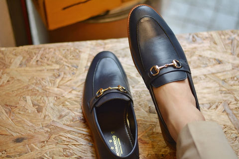 702 Horsebit Loafer Matt Blue