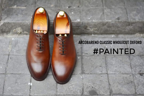 502-3 Oxford Wholecut Tanned Painted
