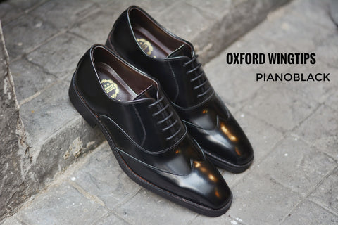 502-1 New Oxford Shoe Wingtip Black